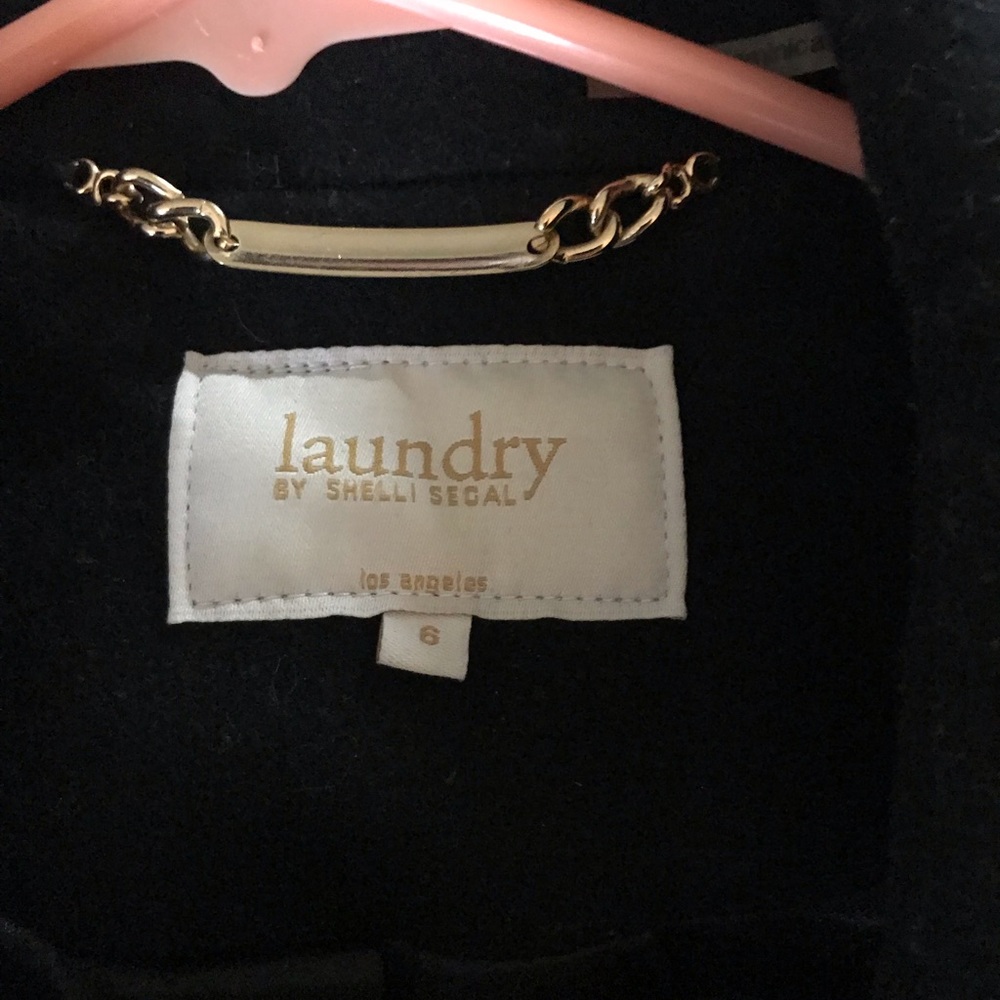 Laundry black Aline coat